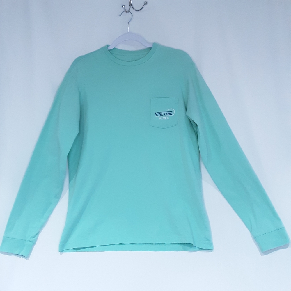 💎Vineyard Vines Women’s Pistachio Green Tee Shirt Size Small Casual